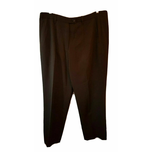 Jil Sander Raf Simons Brown Wool Dress Pants Trousers Italy 44 37.5 in. US M 8 - Picture 2 of 8
